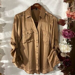 Express blouse gold